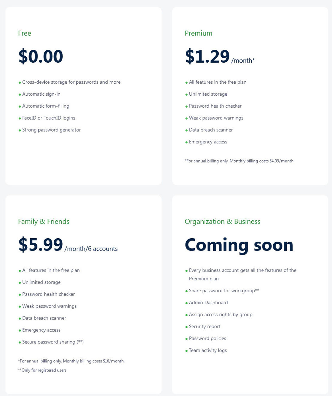 Locker pricing 1