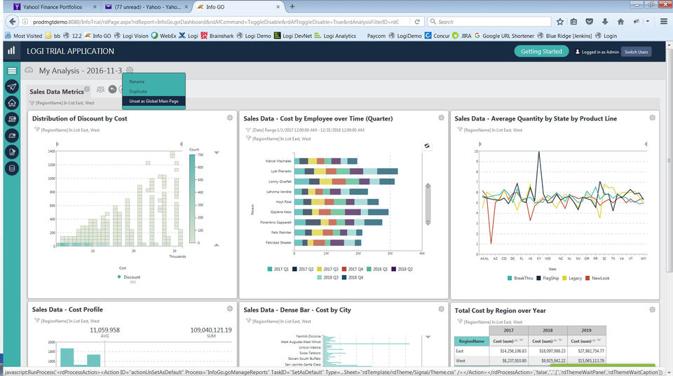 Logi Analytics screenshot 3