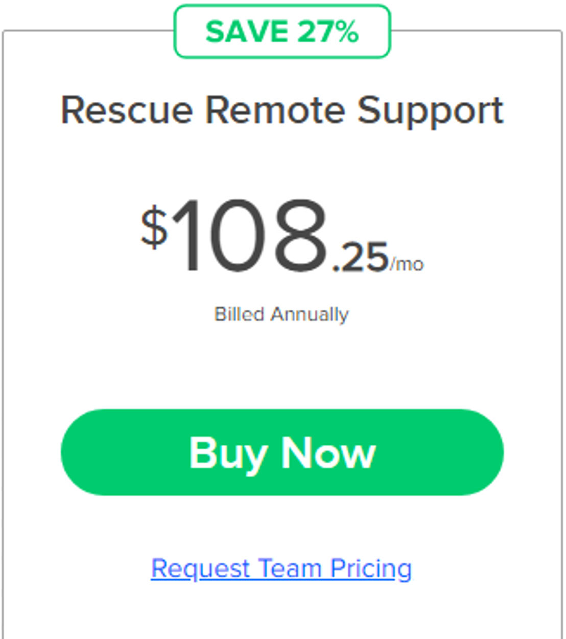 LogMeIn Rescue pricing 1