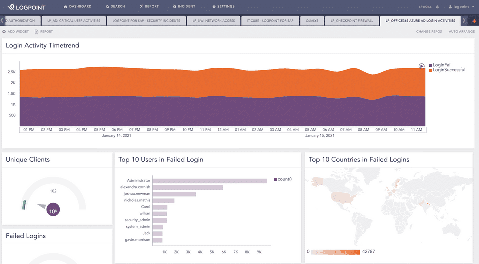 LogPoint screenshot 1