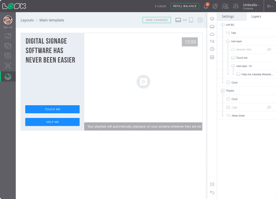 LOOK Digital Signage screenshot 3