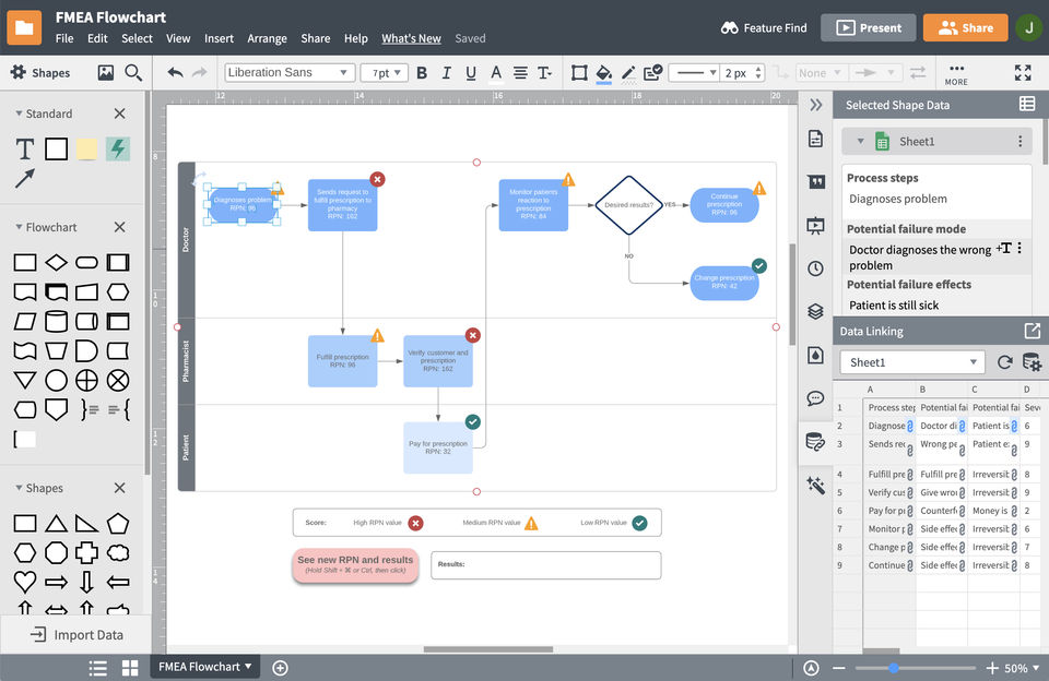 Lucidchart screenshot 1