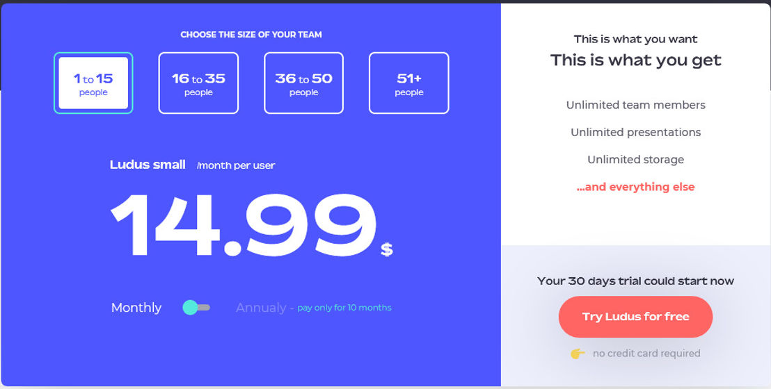 Ludus pricing 1