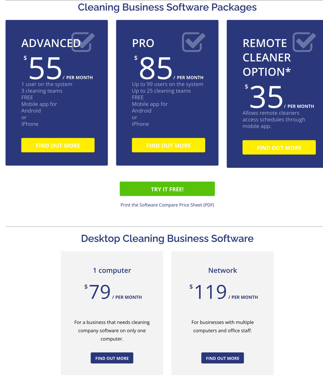 MaidEasy Software pricing 1