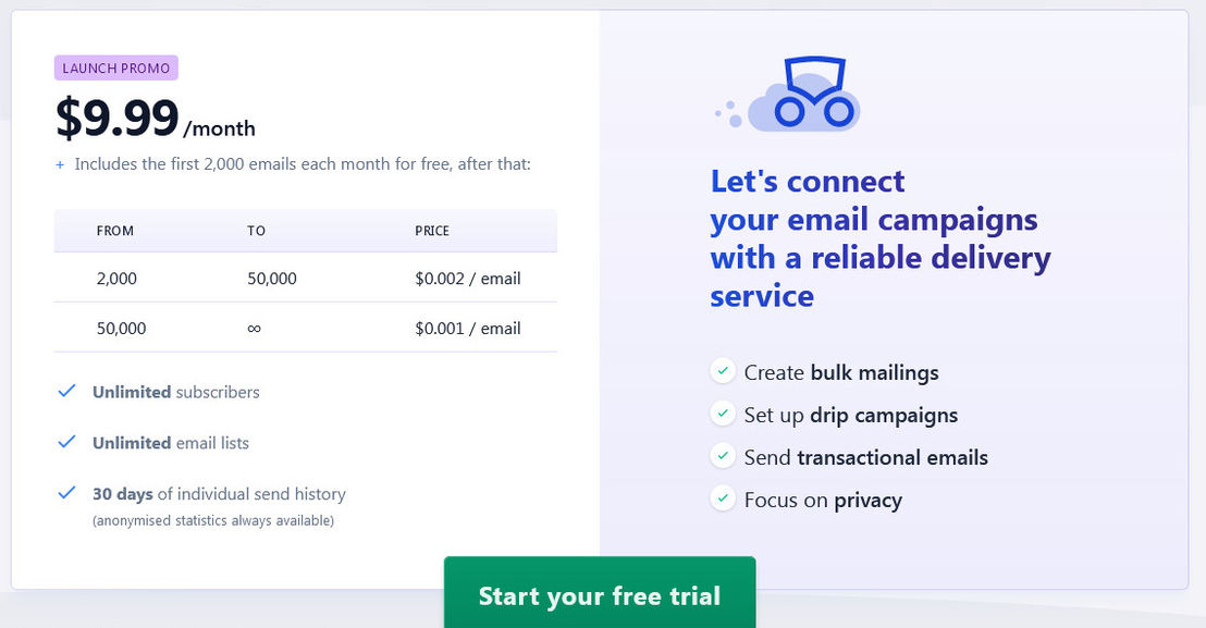 Mailcoach screenshot 1