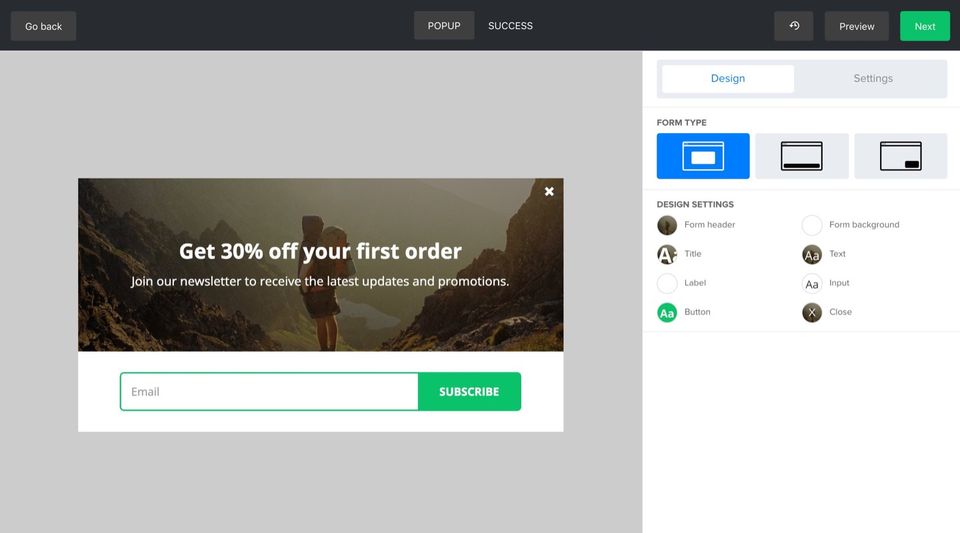 MailerLite screenshot 2