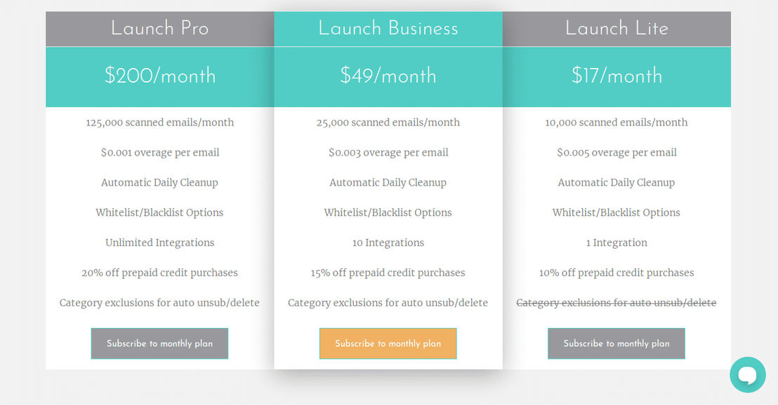 mailfloss pricing 1
