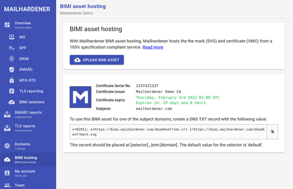 Mailhardener screenshot 4