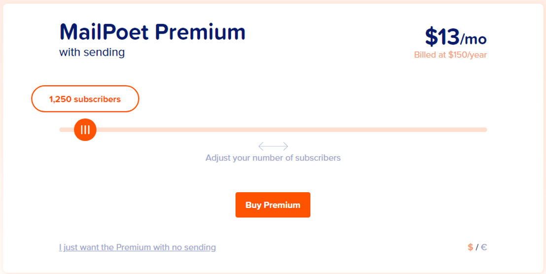 MailPoet pricing 2