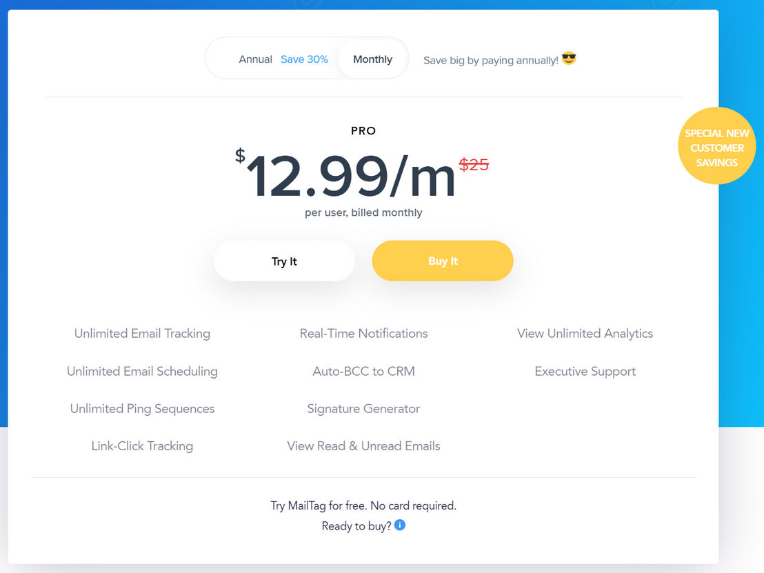 MailTag pricing