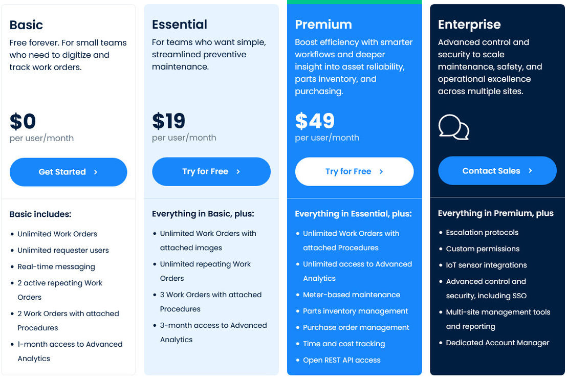 MaintainX pricing 1