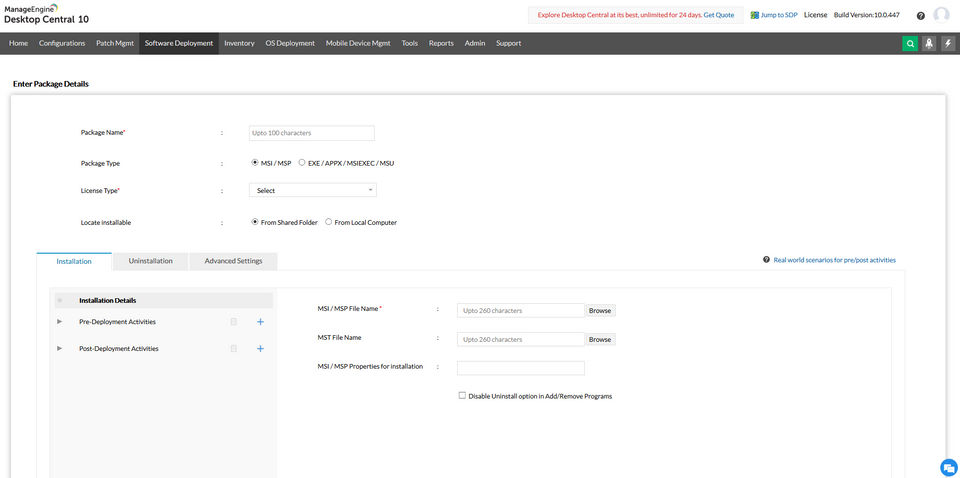 ManageEngine Desktop Central screenshot 2