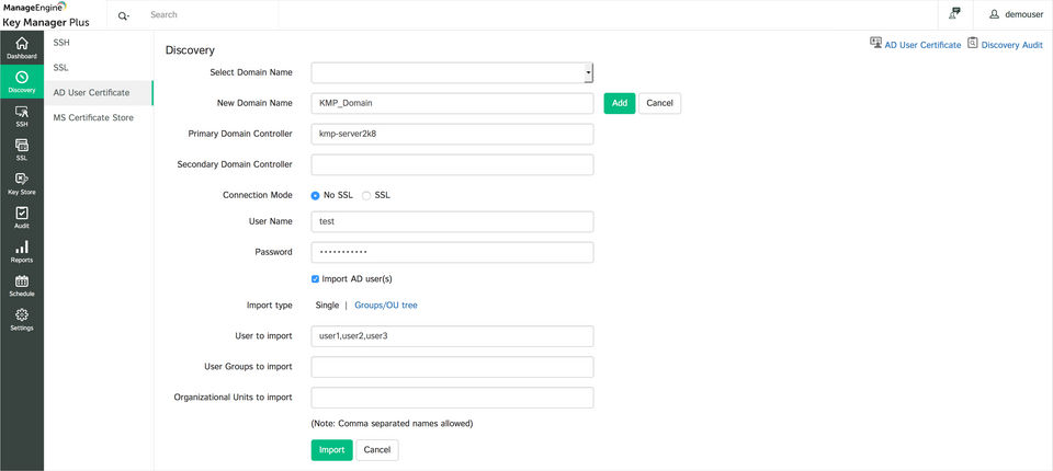 ManageEngine Key Manager Plus screenshot 2