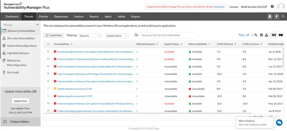 ManageEngine Vulnerability Manager Plus screenshot 3
