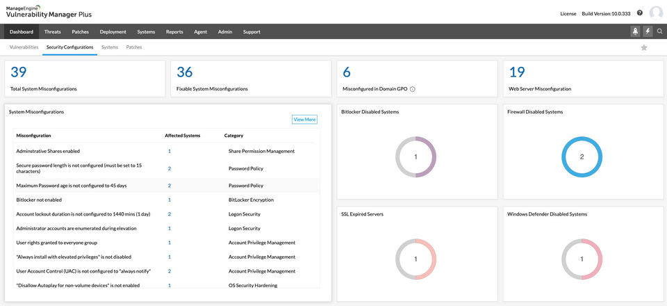 ManageEngine Vulnerability Manager Plus screenshot 1
