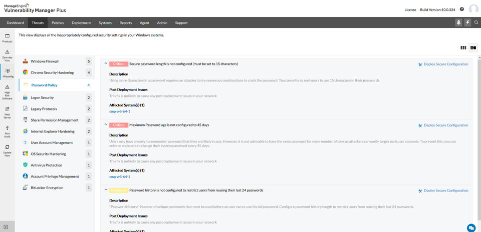 ManageEngine Vulnerability Manager Plus screenshot 4