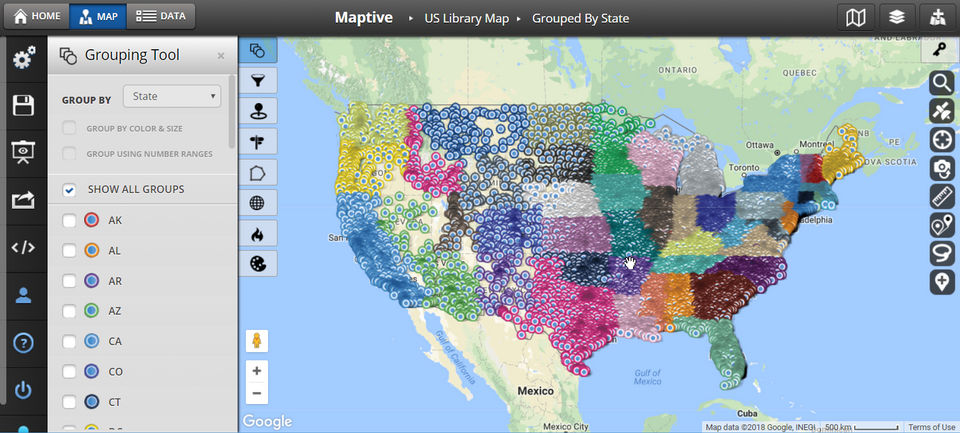 Maptive screenshot