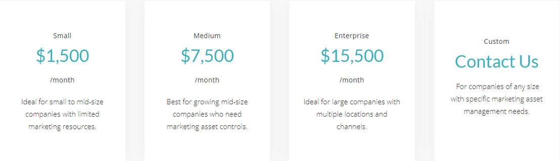 MarcomCentral pricing 1