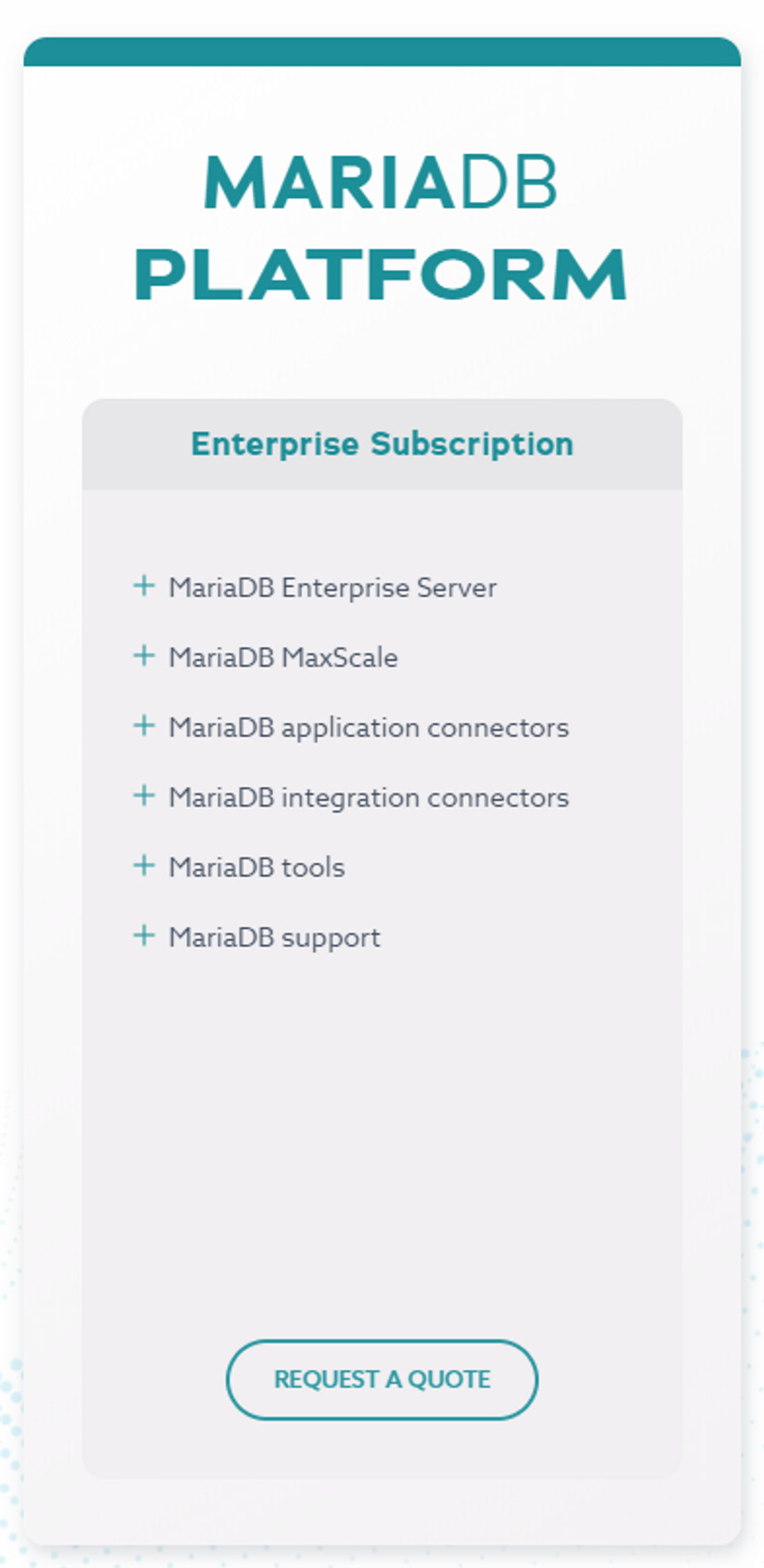 MariaDB pricing 1