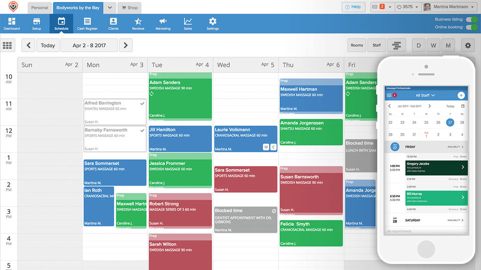 MassageBook screenshot 3