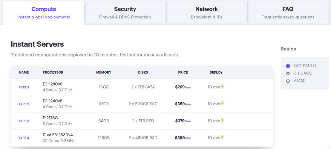Maxihost screenshot 1