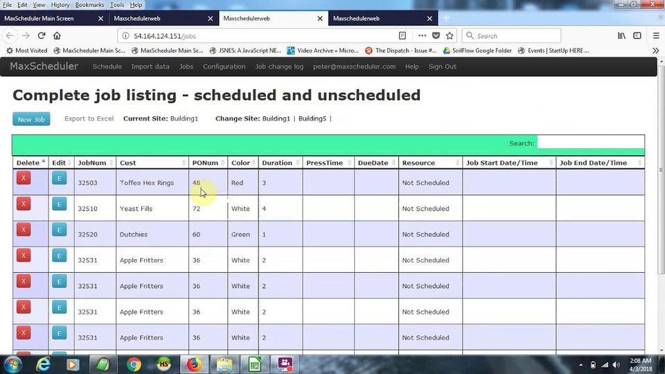 MaxScheduler screenshot 1