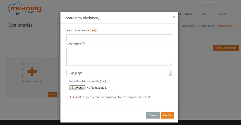 MeaningCloud screenshot 1