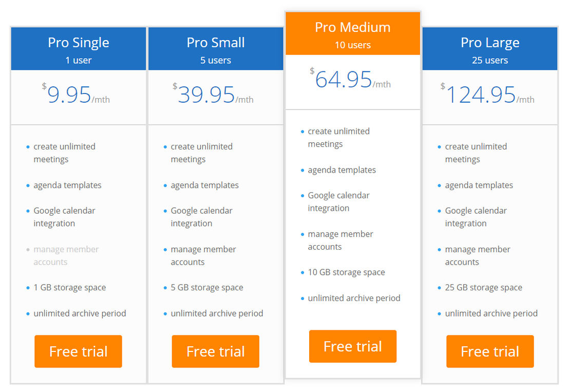 MeetingKing pricing