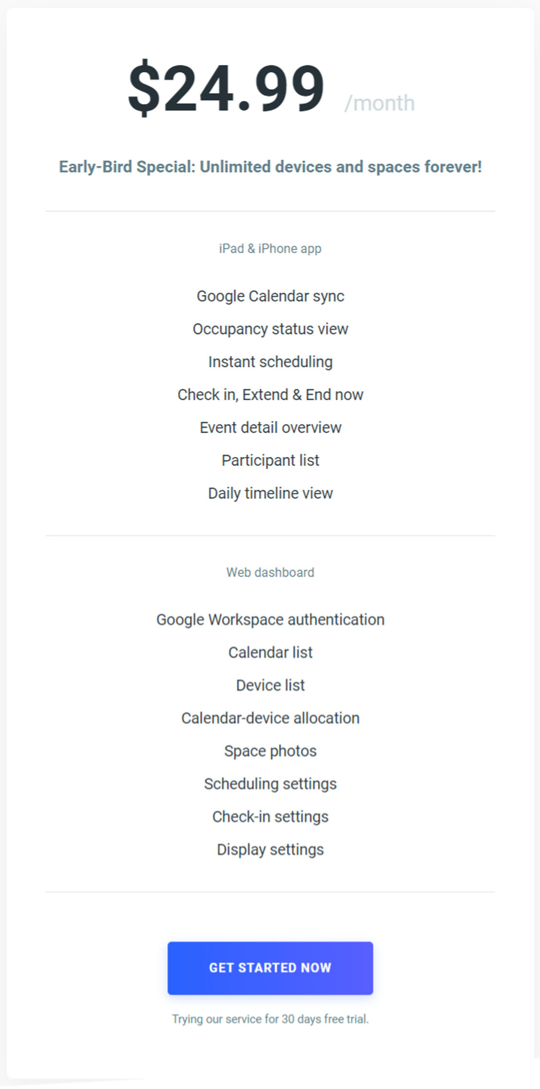 MeetingRule pricing 1