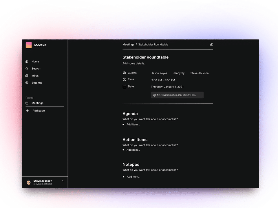 Meetkit screenshot 1