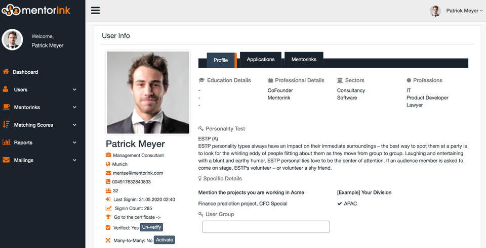 Mentorink screenshot 1