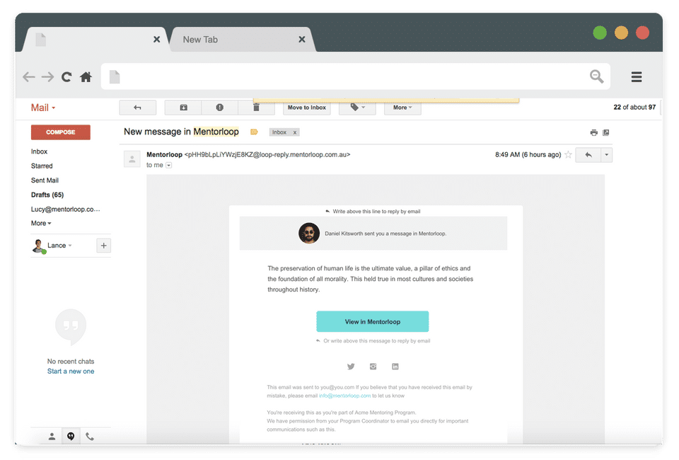 Mentorloop screenshot 2