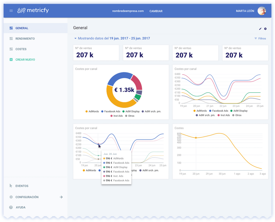 Metricfy screenshot 2