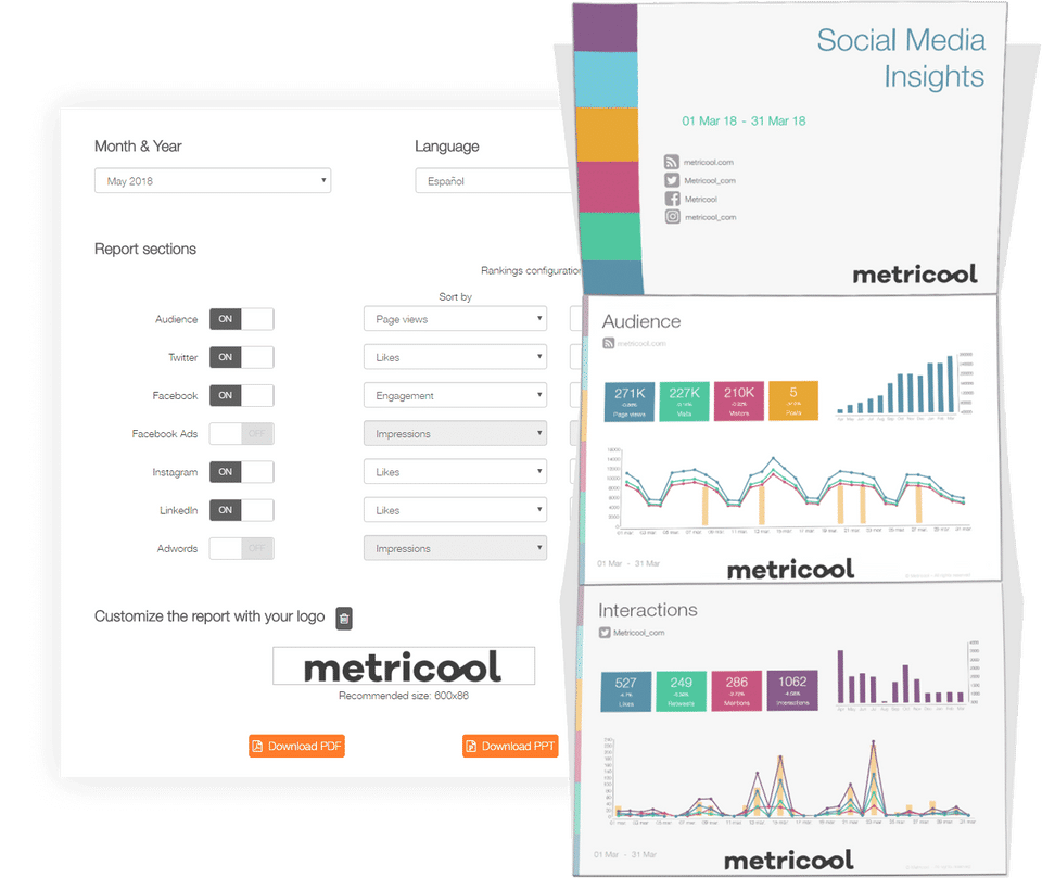 Metricool screenshot 2