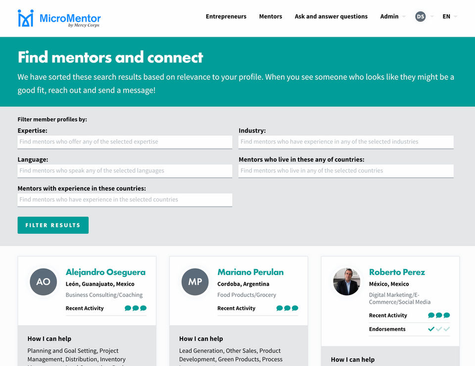 MicroMentor screenshot 2