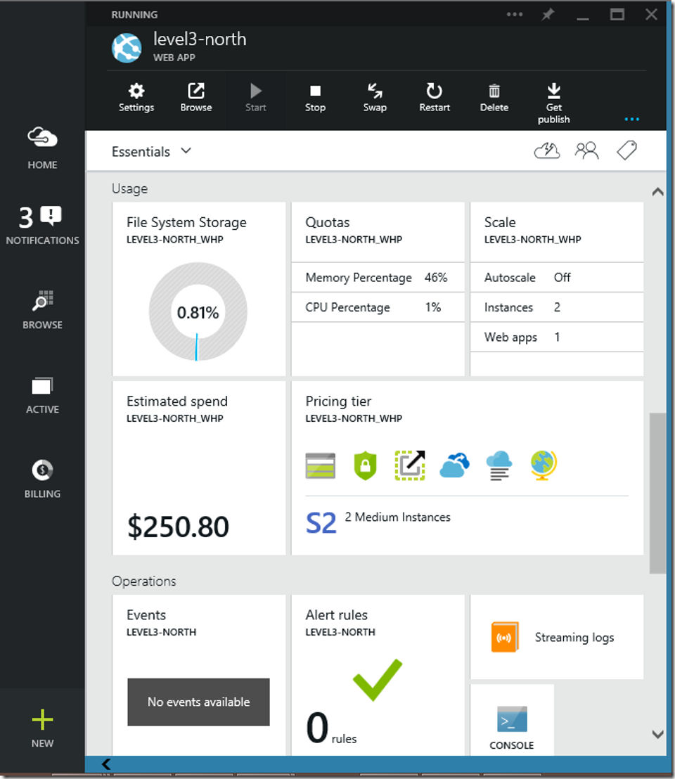 Microsoft Azure screenshot 4