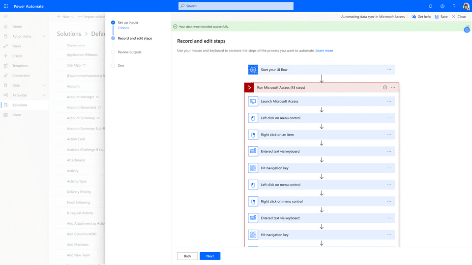 Microsoft Power Automate screenshot 1