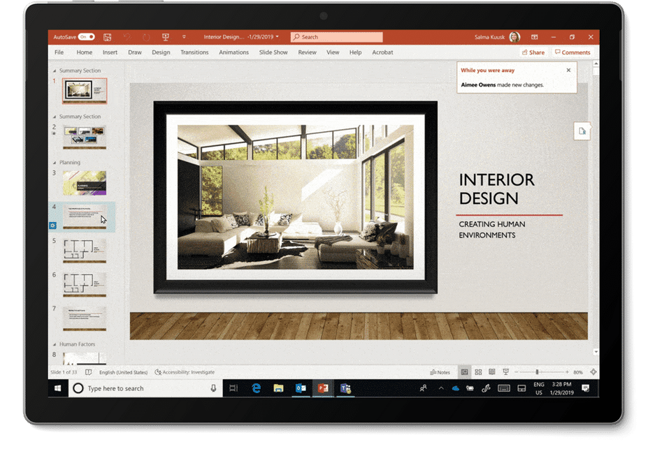 Microsoft PowerPoint screenshot 1
