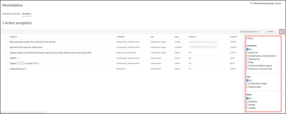 Microsoft Threat Vulnerability Management screenshot 3