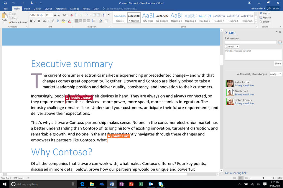Microsoft Word screenshot 2