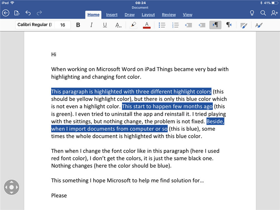 Microsoft Word screenshot 4
