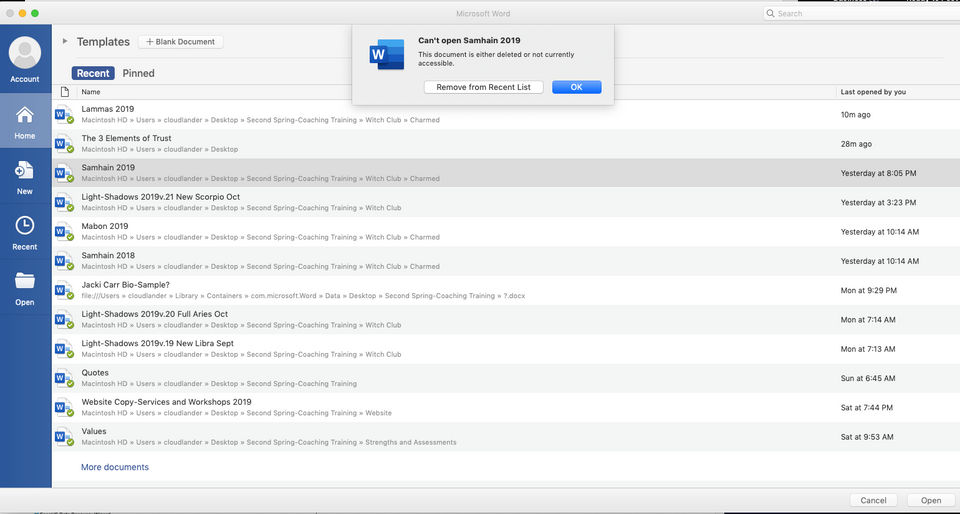 Microsoft Word screenshot 1