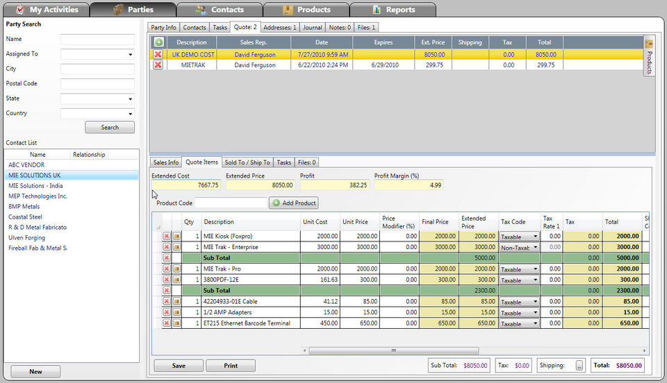 MIE Trak Pro screenshot 2