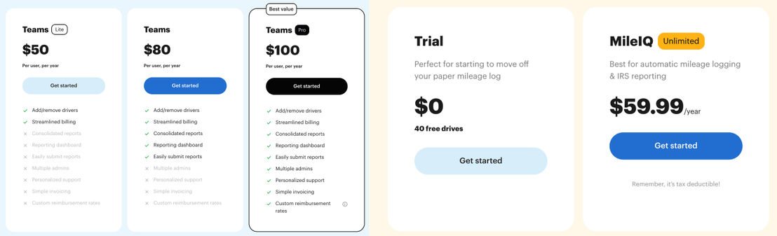 MileIQ screenshot 1