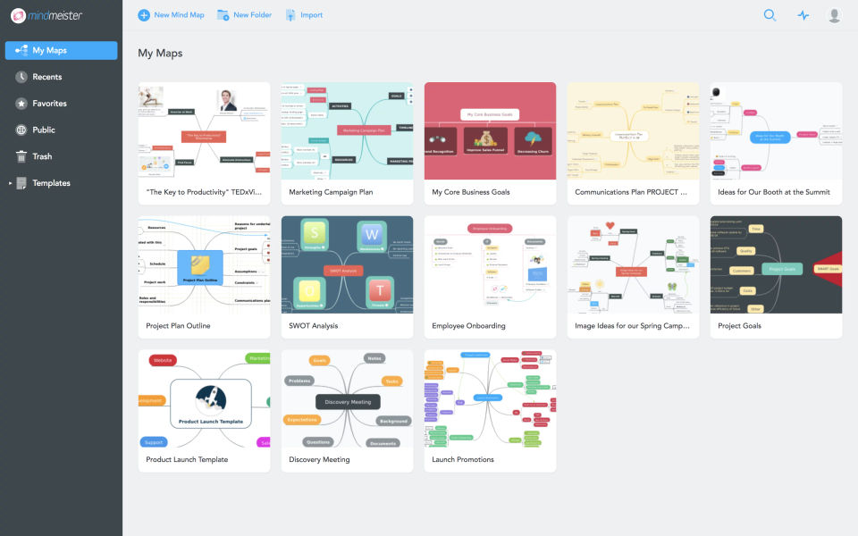 MindMeister screenshot
