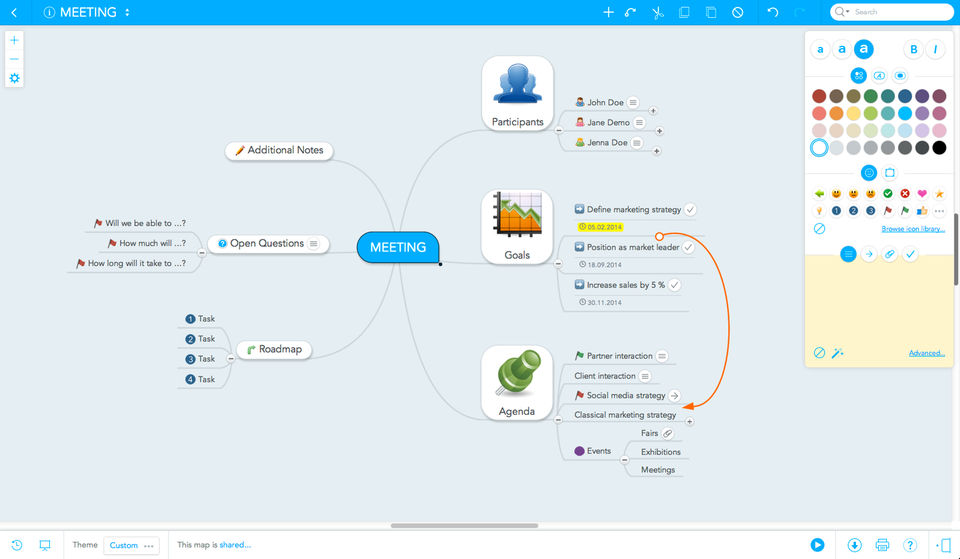 MindMeister screenshot
