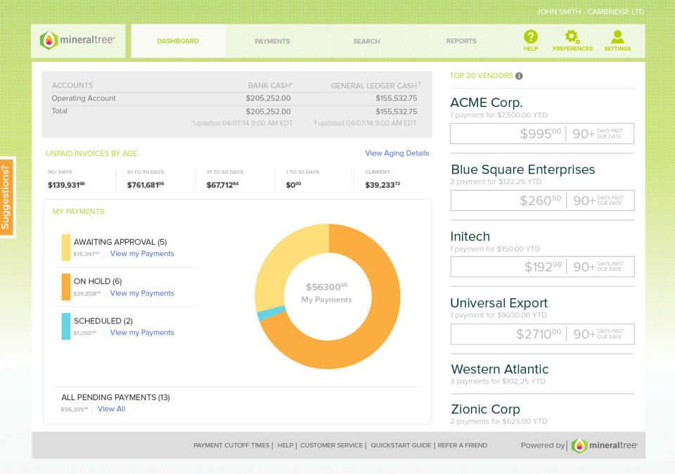 MineralTree Invoice-to-Pay screenshot 2