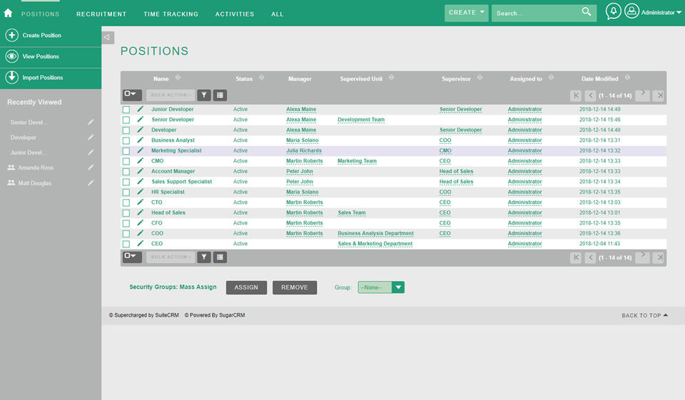 MintHCM screenshot 1