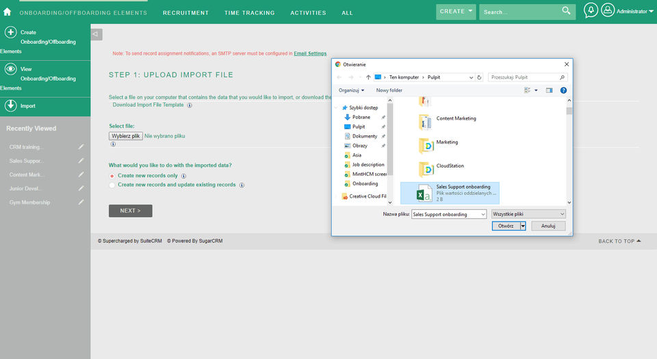 MintHCM screenshot 4