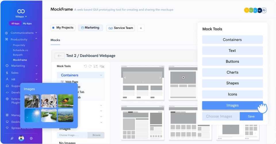Mockframe by 500apps screenshot 1